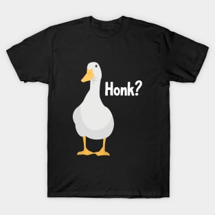 Honk? Cute Goose Cartoon T-Shirt